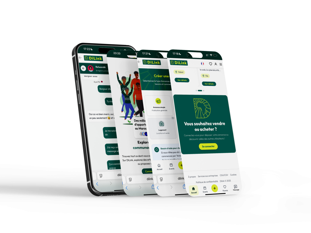 capture d'écran de l'application dilink
