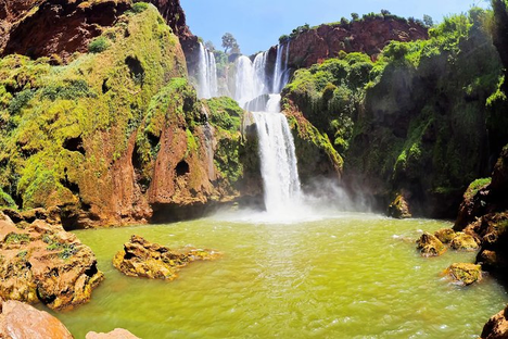Cascades Ouzoud Marrakech excursion 110 mètres
