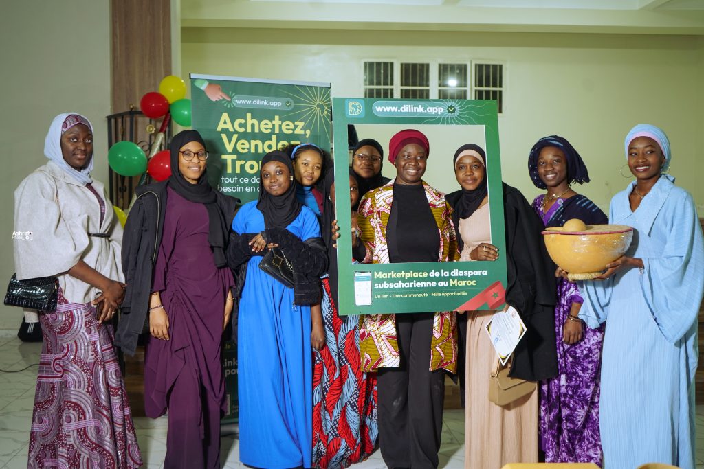 DiLink marketplace diaspora africaine Maroc 500000 personnes